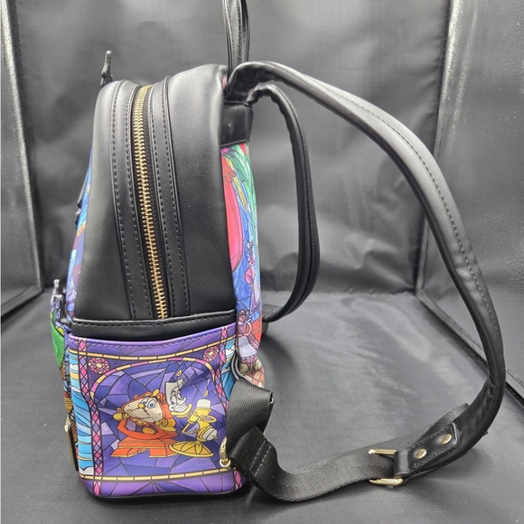 Loungefly Disney Castle Backpack with Multicolor Design - Picture 3 of 10